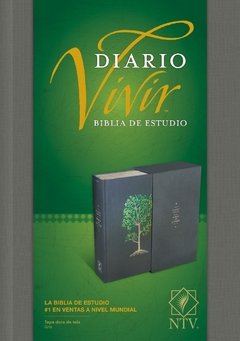 Biblia De Estudio Diario Vivir Con Estuche De Tela Gris en internet