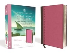 Biblia de Estudio Tras las huellas del Mesías Dos Tonos - Rosa/Marrón - comprar online