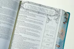 Biblia Inspire NLT azul aguamarina en Inglés - El Maestro Tejedor