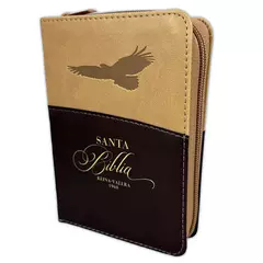 BIBLIA AGUILA IMITACION PIEL- MARRON REINA VALERA 1960, CANTO DORADO