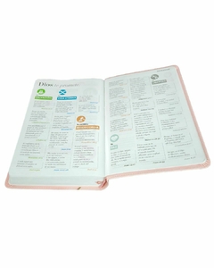 Biblia Rosada Flores con índice Supreme, RVR 1960 - comprar online