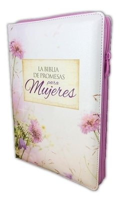 Biblia De Promesas Letra Grande Piel Especial Floral Rvr60