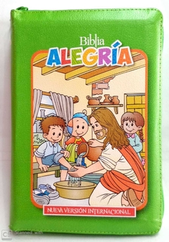 Biblia Alegria Para Niños NVI Verde - comprar online