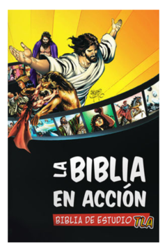 Biblia En Acción TLA Ilustrada a Todo Color Canto Blanco [Biblia de Estudio]