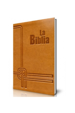 Biblia flexible miel dorado con cierre