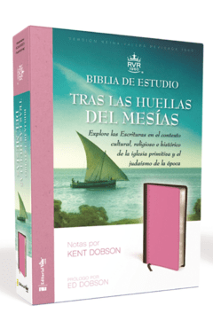 Biblia de Estudio Tras las huellas del Mesías Dos Tonos - Rosa/Marrón en internet