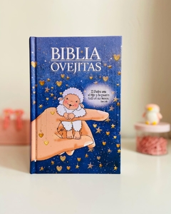 Biblia Ovejitas NVI Tapa Dura azul de estrellas