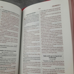 Biblia Fucsia Canto Blanco RVR 1960 - comprar online