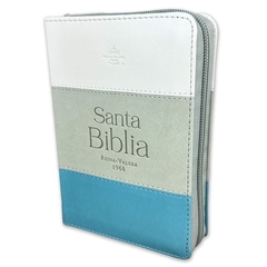 Biblia tricolor blanco gris, RVR1960