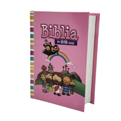 Biblia Mi Gran Viaje RVR60 Tapa Dura Rosada Niñas