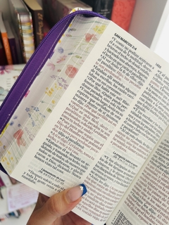 Biblia Letra Grande RVR con cierre Lila - tienda online