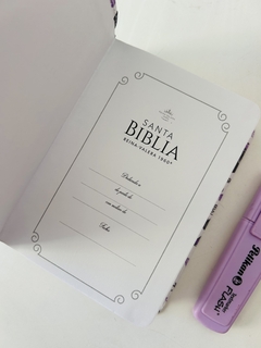 Biblia Palabras de vida amor Lila con indice RVR - comprar online