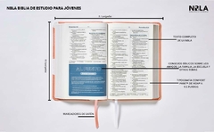 Biblia NBLA de Estudio para Jóvenes Color Durazno - tienda online