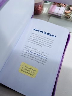 Biblia para niñas completa Se un Héroe TLA Rosada Canto Lila - comprar online