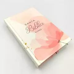 Biblia Letra Grande Tela Flor Rosas Reina Valera 1960