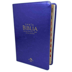 Biblia Lila con Índice y Canto Dorado, RVR1960