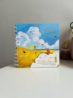 Agenda principito argollada Azul claro
