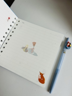 Agenda principito argollada Azul claro - comprar online