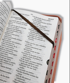 Biblia RVR60 Letra Gigante Cafe Rosa Con Mariposas - comprar online