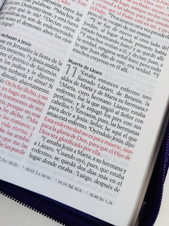 Biblia nombres De Dios Morada de corazones con cierre RVR1960 - tienda online