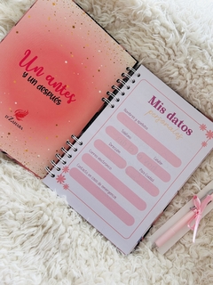 Mi agenda personal. Planificadora Rosa con Negro en internet