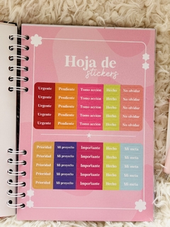 Mi agenda personal, planificadora Rosa con flores - comprar online