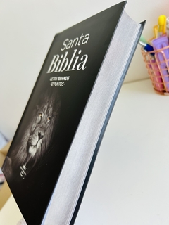 Biblia Eco Flex León Letra grande Canto plateado