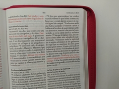 Imagen de Biblia RVR60, Letra Grande, Tamaño Manual Fucsia Zipper