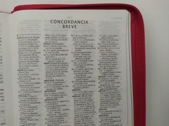 Biblia RVR60, Letra Grande, Tamaño Manual Fucsia Zipper