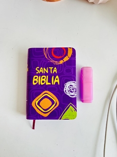 Biblia Mini Bolsillo RVR 1960 Canto Rosado en internet