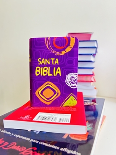 Biblia Mini Bolsillo RVR 1960 Canto Rosado - tienda online