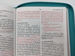 Biblia RVR60 Letra Grande Tamaño Manual Aguamarina - comprar online