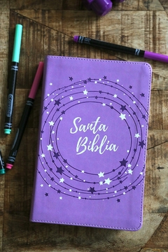 Biblia para niñas NVI Lavanda, Comfort Print