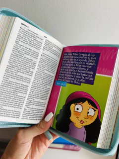 Biblia Mi Gran Viaje RVR60 Turquesa Cierre Biblia para Niños