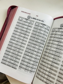 Imagen de Biblia Letra grande rosada con cierre RVR 1960