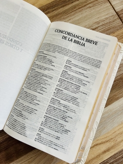 Santa Biblia de Promesas RVR-1960, Jesús para todos, Letra Grande, Tamaño Manual, Piel especial, Marfil - comprar online
