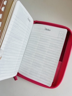 Biblia Bifloral Rosa duotono Imitación Piel, con cierre e Índice RVR 1960 - comprar online