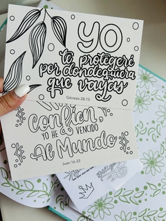 Biblia Devocional Arte turquesa con canto plateado de estrellas RVR 1960 - El Maestro Tejedor