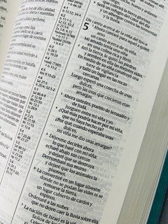 Imagen de Biblia Edición Ziper Imitación Piel Turquesa NTV Referencias Letra Grande
