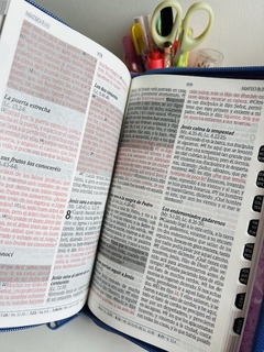 Biblia De Promesas Manual Lila Rosa Cierre con Índice - El Maestro Tejedor