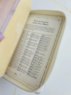 Imagen de Santa Biblia de Promesas, Jesús Para Todos, Letra Grande, con cierre, Marfil Reina Valera 1960