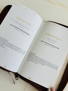 Santa Biblia de Promesas Jesús Para Todos, Piel especial con cierre, Café - tienda online