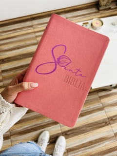 Biblia Rosa claro Canto Pintado, Sin Cierre RVR1960 - comprar online