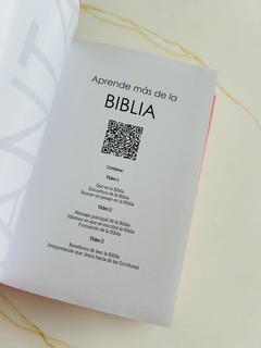 Biblia Rosa claro Canto Pintado, Sin Cierre RVR1960 en internet