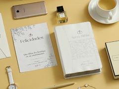 Biblia para Boda, Canto Plateado con índice y letra Grande - El Maestro Tejedor