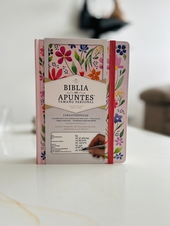 Imagen de Biblia De Apuntes 1960 Tamaño Personal Flores Tapa Dura
