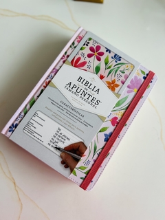Biblia De Apuntes 1960 Tamaño Personal Flores Tapa Dura - El Maestro Tejedor