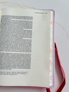 Biblia De Apuntes 1960 Tamaño Personal Flores Tapa Dura - El Maestro Tejedor