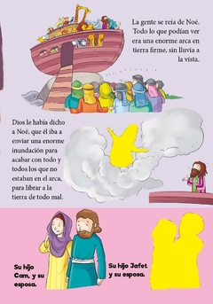 El arca de Noé, libro de pegatinas históricas bíblicas para niños. - El Maestro Tejedor