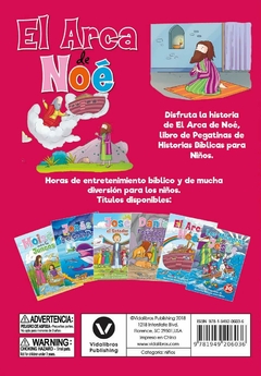 El arca de Noé, libro de pegatinas históricas bíblicas para niños. - tienda online